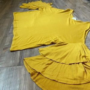 Gaze L Blouse. Mustard Yellow